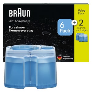 Braun Rasierer-Reinigungsstation Nachfüllkartuschen 6+2-Promopack
