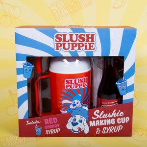 Slush Puppie Making Cup & Original Cherry Syrup Set