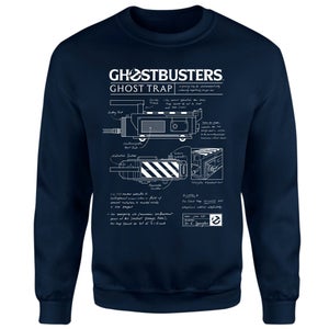 Ghostbusters Ghost Trap Schematic Sweatshirt - Navy