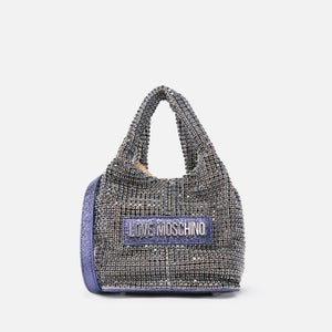 Love Moschino Bling Bling Embellished Twill Grab Bag