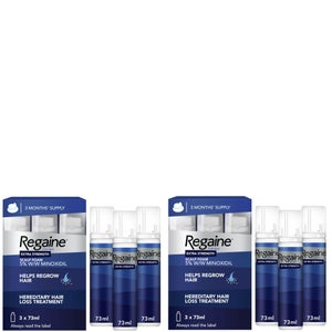 Regaine For Men Extra Strength Re-Growth Scalp Foam with 5% Minoxidil - 6 Month Supply Bundle