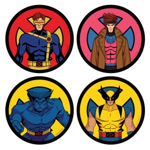 X-Men '97 Heroes Round Coaster Set
