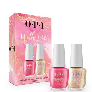 OPI Limited Edition A Kick in The Bud and Mind-full of Glitter Nature Strong Duo Gift Set