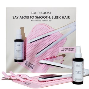 BondiBoost Say Aloe! to Smooth, Sleek Hair Aloe-Infused Flat Iron Set