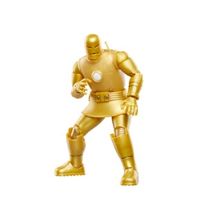 Marvel Legends Series Iron Man (Model 01 - Gold) 6" Retro Comics Collectible Action Figure