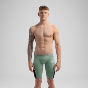 Man in green speedo online