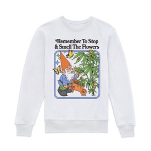 Steven Rhodes Stop And Smell The Flowers Sweatshirt - White