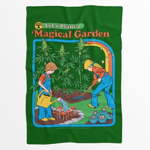 Steven Rhodes Let's Plant A Magical Garden Fleece Blanket