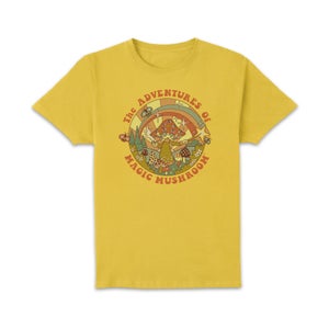 Steven Rhodes The Adventures Of Magic Mushroom Unisex T-Shirt - Yellow