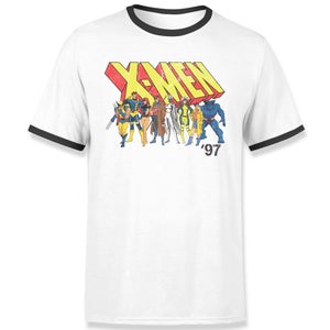 X-Men Unite Unisex Ringer T-Shirt - White/Black