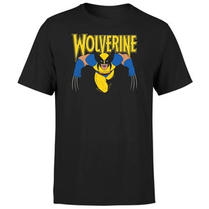 X-Men Wolverine Attack Drk Unisex T-Shirt - Black