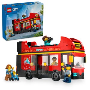 LEGO City Red Double-Decker Sightseeing Bus Toy Set 60407