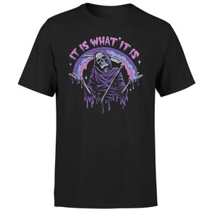 Threadless - It Is What It Is - Grim Reaper Drip Unisex T-Shirt - Black