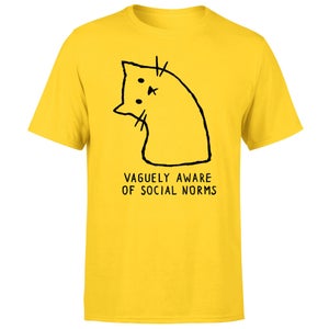 Threadless - Vaguely Aware Of Social Norms Unisex T-Shirt - Yellow