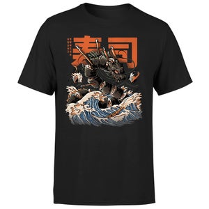Threadless - The Black Sushi Dragon Unisex T-Shirt - Black