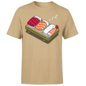Threadless - Sleepy Sushi Unisex T-Shirt - Tan