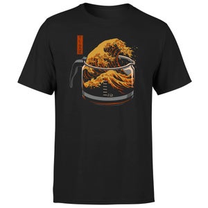 Threadless - The Great Wave Of Coffee Unisex T-Shirt - Black