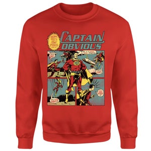 Threadless - Captain Obvious Sweatshirt - Red