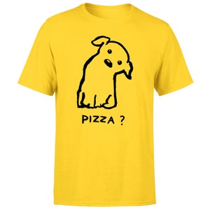 Threadless - Is It Pizza Time Unisex T-Shirt - Yellow
