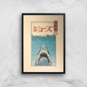 Threadless - Shark Ukiyo Giclee Art Print
