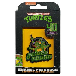 Teenage Mutant Ninja Turtles Limited Edition 40th Anniversary Pin Badge by Fanattik