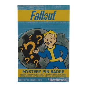 Fallout Mystery Pin Badge CDU Containing 12 Blind Boxes by Fanattik