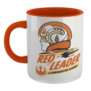Star Wars Red Leader Starfighter School Mug - Orange