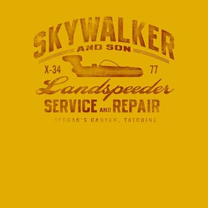 Star Wars Skywalker Landspeeder Repair Hoodie - Mustard