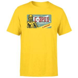 Star Wars C3P0 Translations Unisex T-Shirt - Yellow