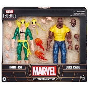 Marvel Legends Series Iron Fist and Luke Cage, 6" Comics Collectible Action Figures