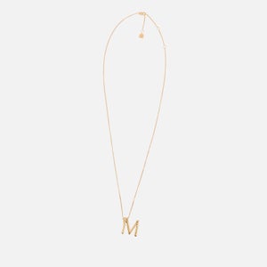 Astrid & Miyu Initial Pavé 18K Gold-Plated Necklace