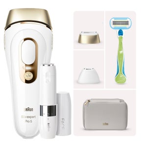 Braun Silk-Expert Pro 5 PL5152 IPL Rasierset mit Braun Face Gesichtshaarentferner FS1000