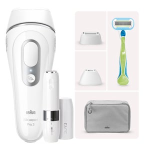 Braun Silk-Expert Pro 3 IPL PL3122 + Braun Face Mini-Haarentferner FS1000
