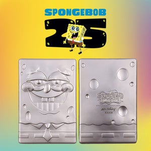 SpongeBob SquarePants 25th Anniversary .999 Silver Plated Ingot