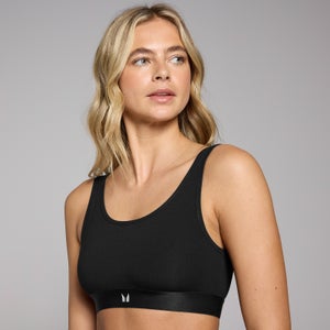 MP Women's Scooped Neck Bralette - Black