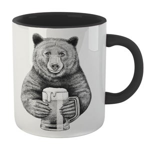 Threadless x IWOOT Bear Beer Mug - Black