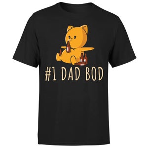 Threadless x IWOOT Number 1 Dad Bod Men's T-Shirt - Black