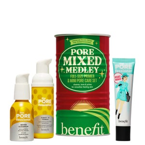 benefit Limited Edition Pore Mixed Medley Mini Porefessional Primer, Good Cleanup Cleanser & Tight N Toned Toner (Worth £64.83)