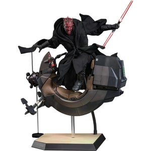 Hot Toys Star Wars Episode I 1:6 Scale Darth Maul with Sith Speeder Statue