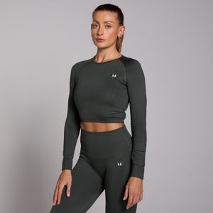 Crop top sans coutures à manches longues MP Shape pour femmes