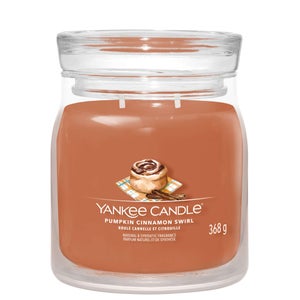 Yankee Candle Signature Jar Candle Medium Pumpkin Cinnamon Swirl 368g