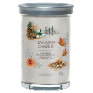 Yankee Candle Signature Jar Candle Large Tumbler Woodland Weekend Memories 567g