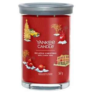 Yankee Candle Signature Jar Candle Large Tumbler Big Apple Christmas 567g