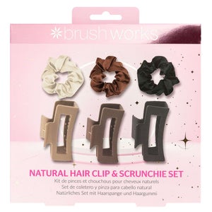Brushworks Christmas 2024 Natural Hair Clip & Scrunchie Set