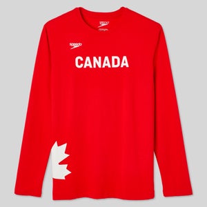 Canada Tee-shirt ras du cou à manches longues unisexe Team