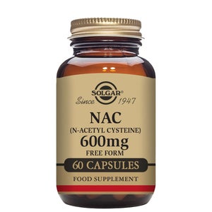 Solgar Amino Acids NAC (N-Acetyl-L-Cysteine) 600mg Vegetable Capsules x 60