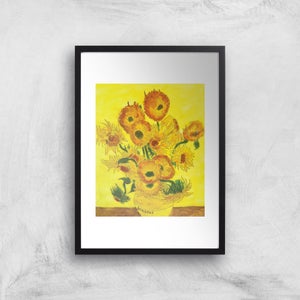 Threadless x IWOOT Sunflower Painting Giclee Art Print