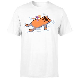 Threadless x IWOOT No Worries-cat Unisex T-Shirt - White