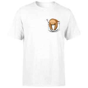 Threadless x IWOOT Sloth In A Pocket Unisex T-Shirt - White