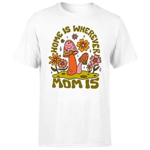 Threadless x IWOOT Home Is Wherever Mom Is Unisex T-Shirt - White